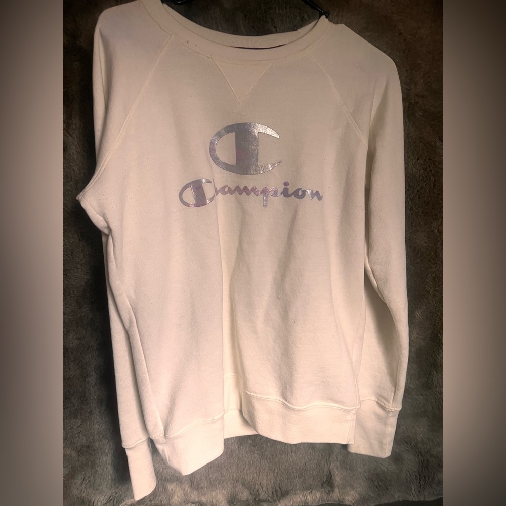 White/cream champion sweater